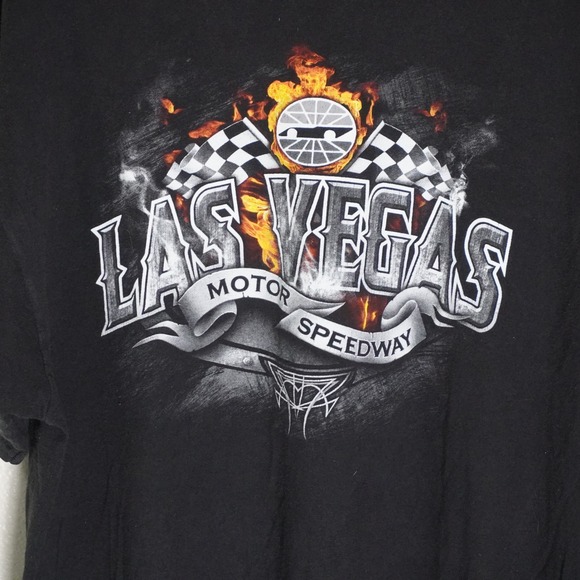 Las Vegas Motor Speedway Graphic T-Shirt Racing Black‎ Adult 2XL - Picture 3 of 8